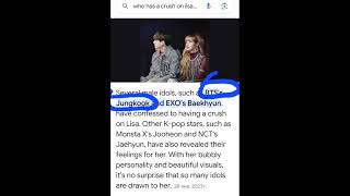 Even Google Says That Jungkook Has Crush On Lisa