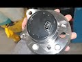 2009 Toyota Camry Hybrid rear wheel bearing replacement