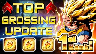 TONS OF FREE STONES ON THE WAY?! 8th Anniversary TOP GROSSING Update! (DBZ Dokkan Battle)