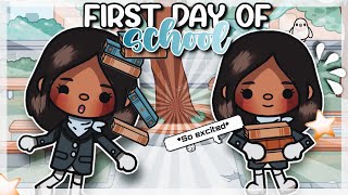 👯 TWINS FIRST DAY OF HIGH SCHOOL 🏫 || Toca boca ROLEPLAY *with voice* 🔊
