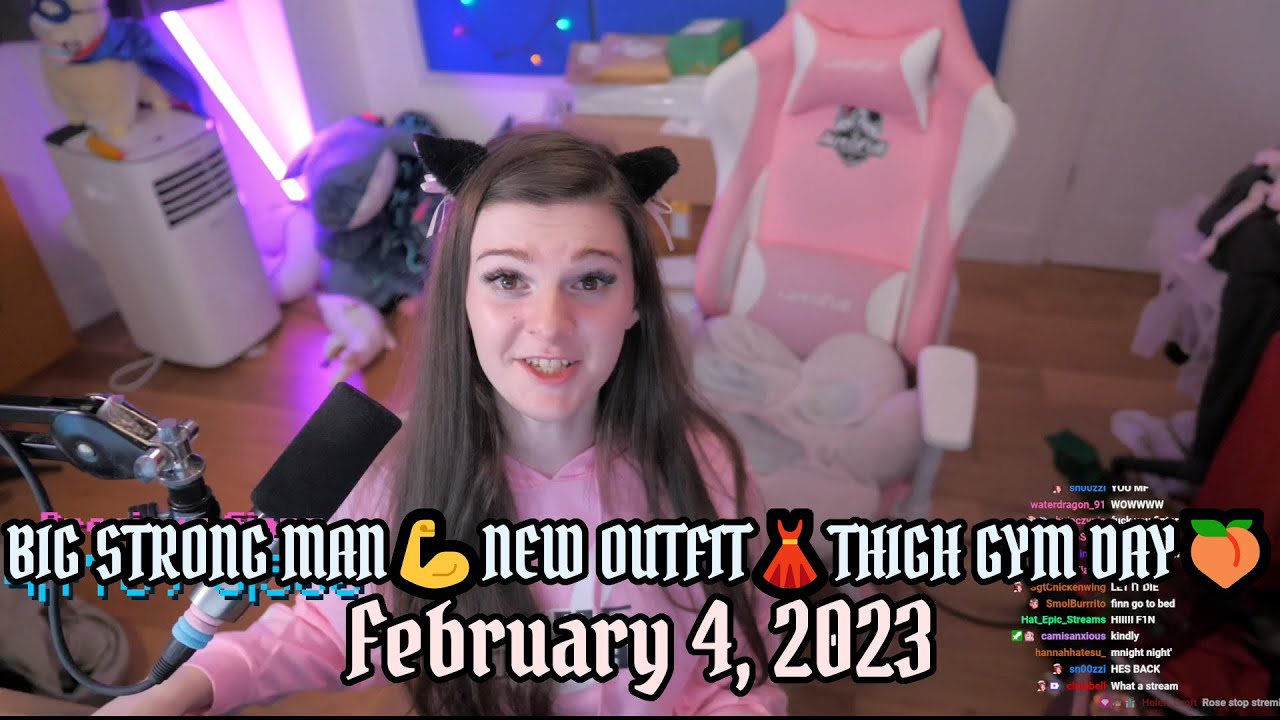 F1NN5TER 2023-02-04 Stream: BIG STRONG MAN💪NEW OUTFIT👗THIGH GYM DAY🍑 ...
