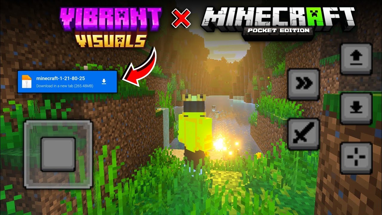 Vibrant Visuals For Pocket Edition + Download Link | Mcpe 1.21.80