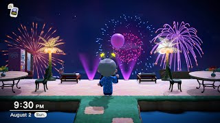 Animal Crossing: New Horizons - Fireworks Show Ambiance (ambient music, fireworks)