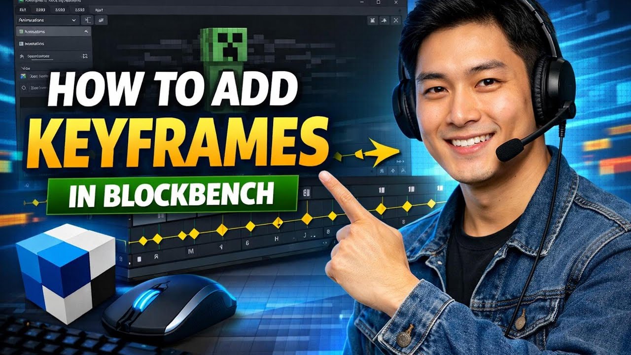 How to ADD KEYFRAMES in Blockbench (Step by Step) - YouTube