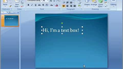 Turn a Text Box Into a Shape in PowerPoint 2007