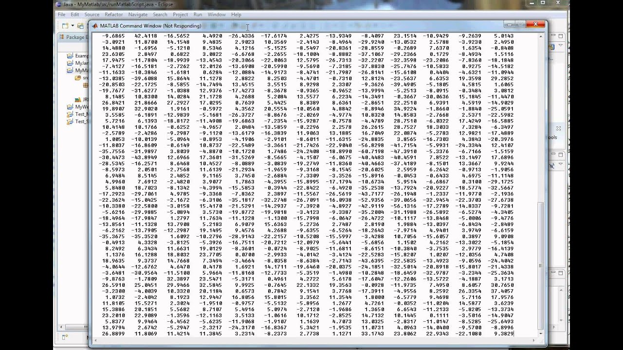 Java and Matlab - YouTube