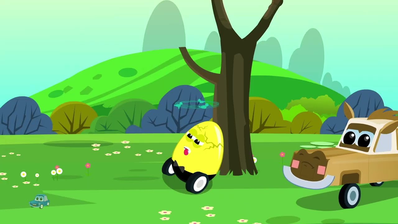 Humpty Dumpty, Car Rhyme & Animated Cartoon Video For Kids