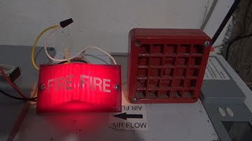 Simplex 4040 AC Horn With Rare Simplex 2904-9005 Light