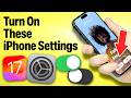 7 NEW iOS 17 Settings To Turn On Now!