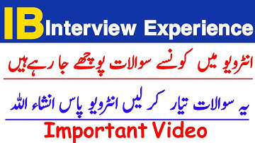 IB Interview Preparation GD 07 GD 11| IB Interview Questions and answers| #ib