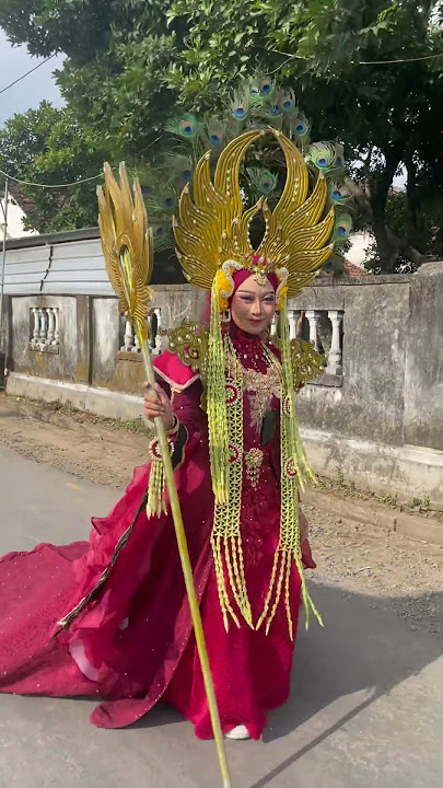 Tetep cantik sampai finish, karnaval desa kampungbaru