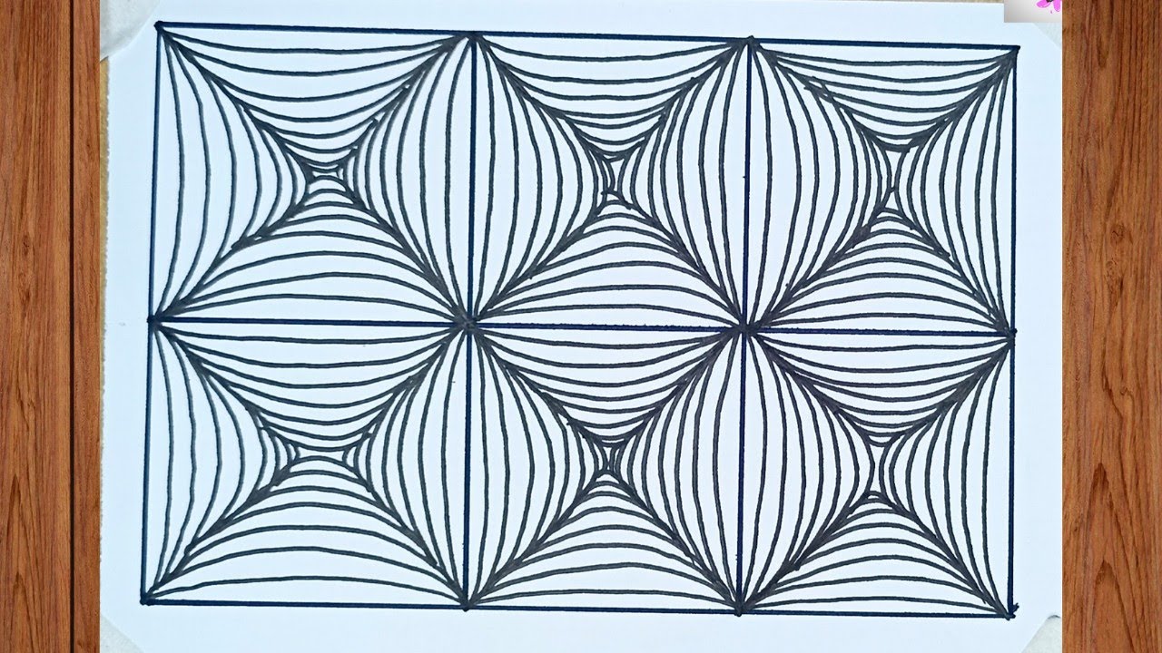 Geometric Line Drawing Art