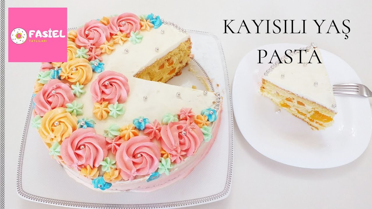Kayısılı Yaş Pasta 🍰 Pasta Tarifleri YouTube