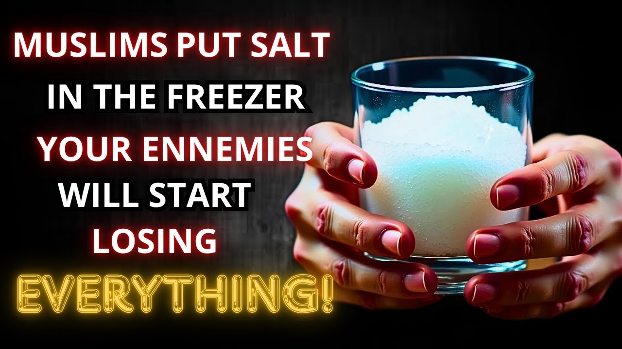 .Your Enemies Won’t Know What’s Destroying Them – Freeze a Glass of Salt to Return Their Evil  ISLAM