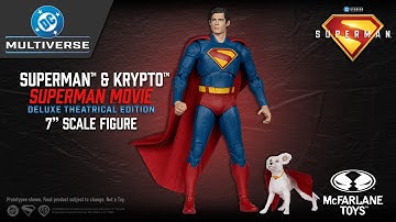 NEW DC Multiverse™ Superman Movie™ Superman™ & Krypto™ 7" Scale Figure | Action Figure Showcase