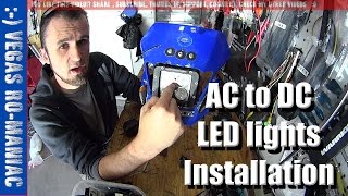 How to install LED lights on a Dirtbike or Motorcycle  AC to DC Conversion