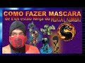 Como Fazer Mascara Mortal Kombat de EVA