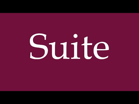 How to pronounce SUITE in British English - YouTube