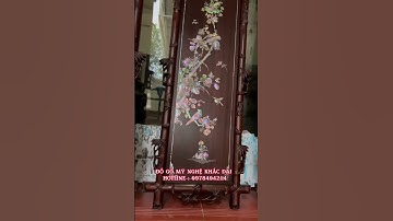 Tranh tứ quý khảm ốc Singapore . Đồ gỗ Mỹ nghệ  Khắc Đại. HOTLINE : 0978404214