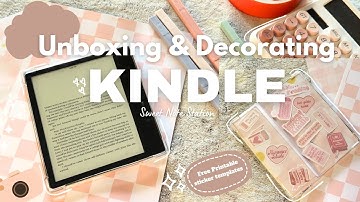 My First Kindle! Unboxing + Cute Customization 🛍️📱 | E-Reader Glow-Up ✨