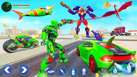 Multi Robot Transformers Car Fighter Jet and Bus Robot Simulator - Android Gameplay
