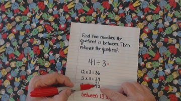 4th Grade | Go Math | Lesson 4.1 | Estimate Quotients Using Multiples
