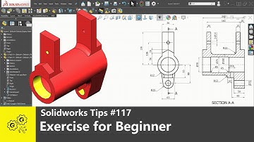 Solidworks tutorials #117 | exercise for beginner | solidworks2020 tips