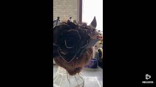 髪飾り・コサージュ・Ｒｏｓｅ７・製造メーカーの町田造花、バラと蝶の組み合わせをしました髪飾り紹介動画。