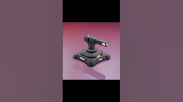 Low-Poly Turret #blender #3dmodeling #blender3d #lowpoly #turret