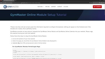 GymMaster In A Minute - Member Portal Integration
