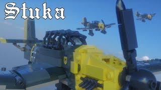 Lego Stuka Blender animation - How to easily setup planes