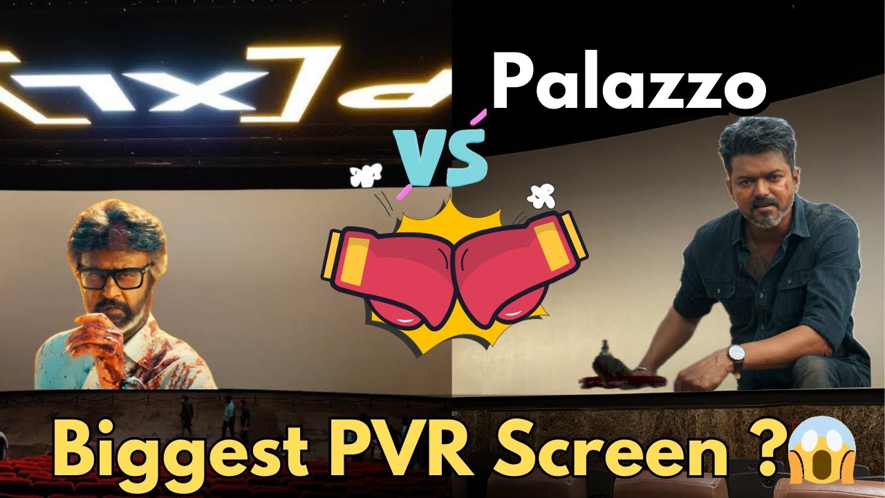 Biggest Screen in Chennai | VR Mall PXL vs Palazzo PVR Screen Comparison | Travel vlog Ontimevlog