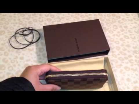 Part: 1 Louis Vuitton Compact Zippy in Damier Ebene quick r - YouTube