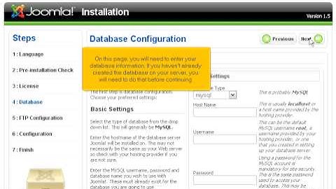Joomla Setup - Install