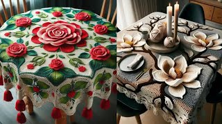Most Stylish And New Crochet Table Cover Design Patterns And Ideas