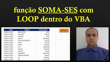 SOMASES em PLANILHA EXCEL - CÁLCULO AUTOMÁTICO com CÓDIGOS EXCEL VBA