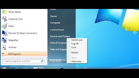 how to enable the Sleep Option in Shutdown Menu windows 7
