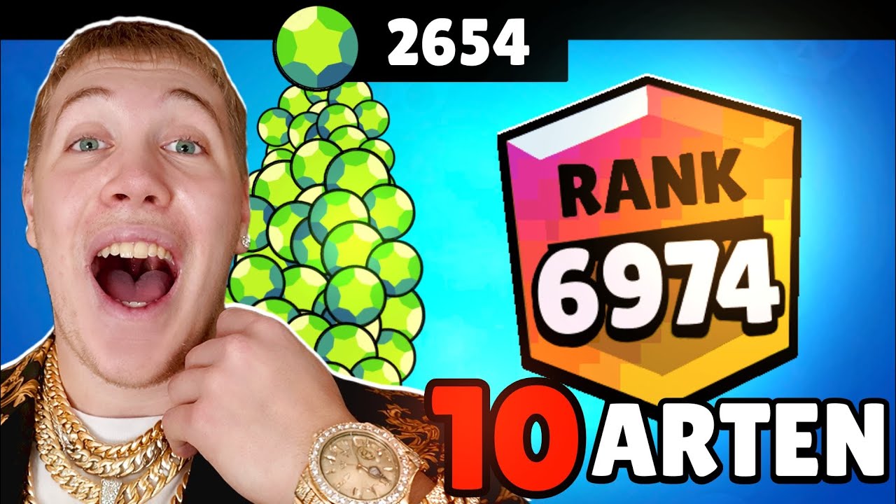 10 ARTEN von BRAWL STARS SPIELERN!