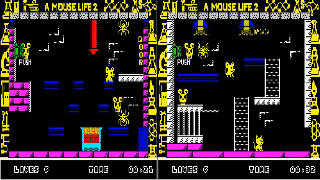 ZX SPECTRUM A Mouse Life 2 Escape from Science Lab By BAD BITS