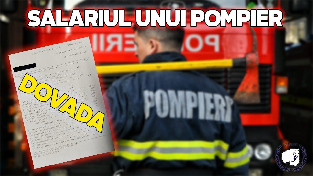 Cât este SALARIUL POMPIERILOR? *SMURD, subofițer, ofițer*