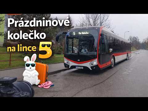 MHD Třebíč - Prázdninové kolečko na lince 5 s komentářem