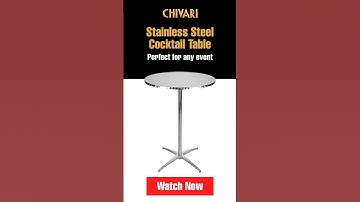Upgrade Your Event Setup with This Stainless Steel Cocktail Table