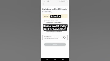 Xenea Wallet today Quiz answer | 17 November 2025 | Xenea daily Quiz #xeneawallet #dailyquiz