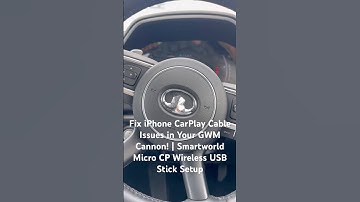 Fix iPhone CarPlay Cable Issues in Your GWM Cannon! | Smartworld Micro CP Wireless USB stick Setup