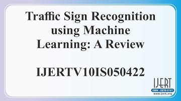 Traffic Sign Recognition using Machine Learning: A Review