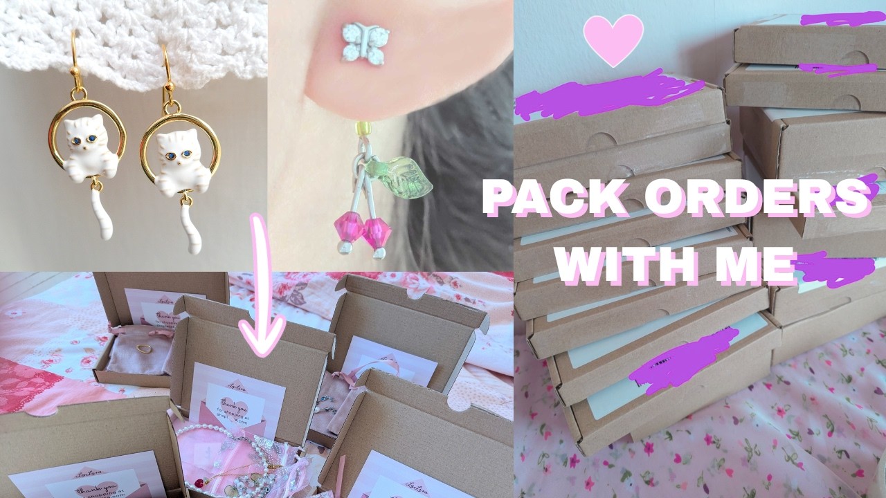 PACK ORDERS WITH ME! (what happens after you place a jewellery order)