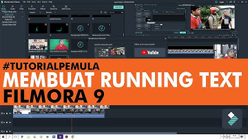Membuat Running Text Pada Video | Menggunakan Filmora 9