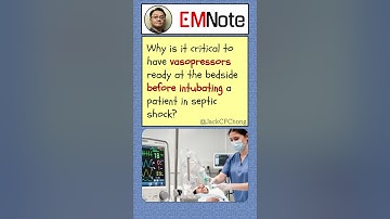 Vasopressors before intubation