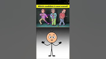 Which Candidate Is Most Scared? #challenge #mindbendingquiz #puzzlegames #quiztime #riddles #shorts