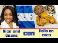 Receta Pollo en coco con Rice and beans 🇭🇳  Hondureño